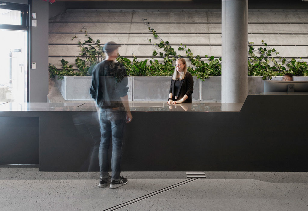 Entra offices front desk
