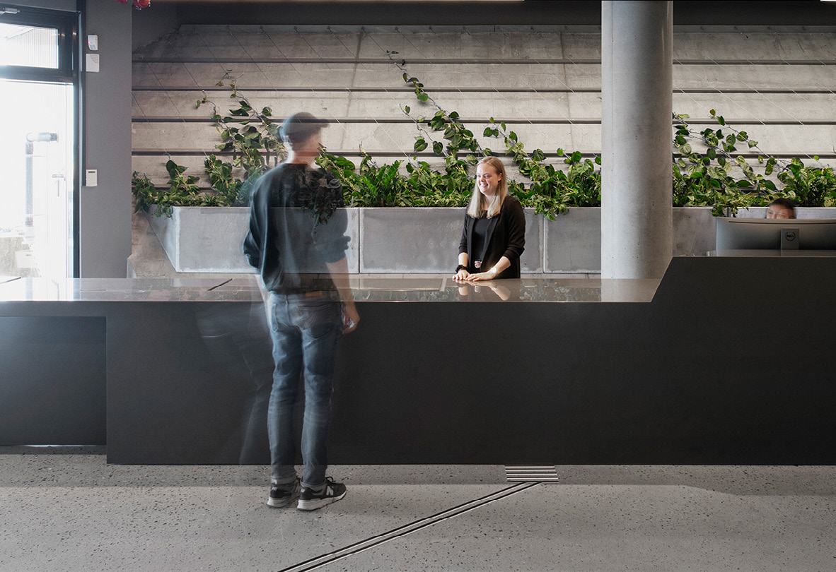 Entra offices front desk