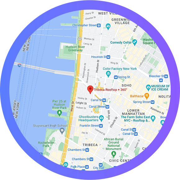 Tribeca 360 map