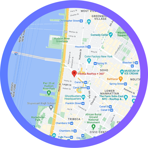 Tribeca 360 map