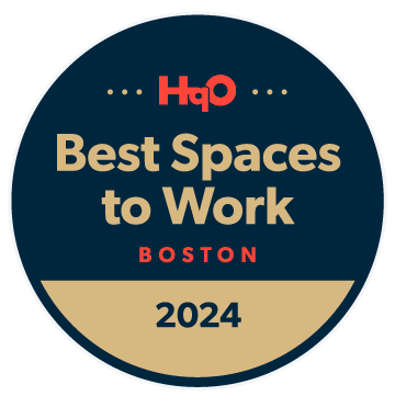 HqO Best Spaces to Work Boston Badge