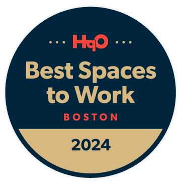 HqO Best Spaces to Work Boston Badge